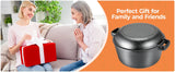 Pre-Seasoned Cast Iron Double Dutch Oven With Loop Handles, Pot + Lid - Cast Iron Dutch Oven with Lid BBQ,7/9 Quart