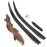 Recurve Split Bow Set 60 Inch ILF Takedown 50/60lbs Right Hand
