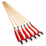 Archery Arrows 12pcs 32inch Wooden Shaft