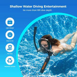 Aluminum Mini Scuba Tank with Full Face Snorkel Mask