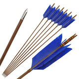 Turkey Feather Bamboo Arrows 6/12pcs 33.4"