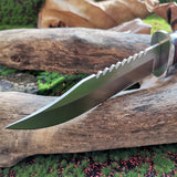 High-Quality Hunting Knife with Wooden Handle