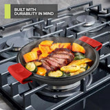 Cast Iron Dutch Oven With Lid, Pot (5.1 Quarts) And Lid (1.9 Quarts) That Can Be Used As A Skillet, Cast Iron Dutch Oven With S