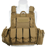 LQARMY Men Tactical Vest 1000D Quick Release Plate Carrier