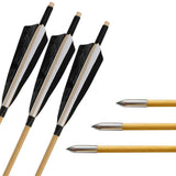 Archery Arrows 12pcs 32inch Wooden Shaft