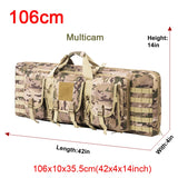 LQARMY 32 38 42 48 inch Tactical Double Rifle Case