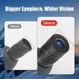 25-75x80 Upgrade Spotting Scope HD Large Field Powerful Zoom Monocular Telescope FMC BAK4 for Bird Watching Target Shooting