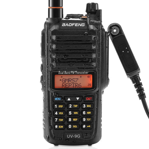 BAOFENG UV-9G GMRS Radio, Dual Band NOAA Scanner, 1pcs