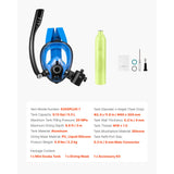 Mini Scuba Tank 0.5 L/1.9 L Portable Diving Tank