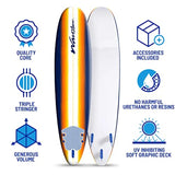 Classic Soft Top Foam 8ft Surfboard for Beginners