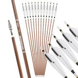 31-inch Carbon Arrows 5" Turkey Feather Pure Carbon Shaft