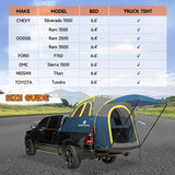 6.4- 6.7 ft Tailgate Tent for Pickup Trucks