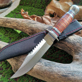 High-Quality Hunting Knife with Wooden Handle