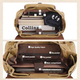 Vintage Waxed Canvas Backpack