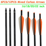 16/18/20/22 Archery Mixed Carbon Arrow Crossbow Bolt