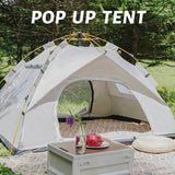 Small Silver Compact Auto-Tent