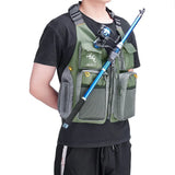 Breathable Fishing Vest with Zippered Pockets