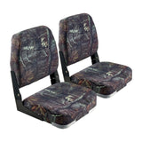 2 Pack Folding Boat Seats with Low Backrest