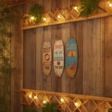 Wooden Surfboard Wall Decor Set