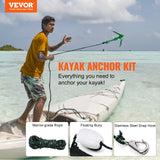 Kayak Anchor Kit 3.5 lb Paddle Board Anchor Kit