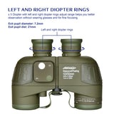 10X50 HD Marine Binoculars with Rangefinder