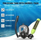 Mini 0.5L Scuba Tank with Inflator Pump