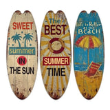 Wooden Surfboard Wall Decor Set