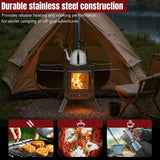 Stainless Tent Fireplace. Only 5 Left