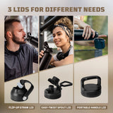 32oz Insulated Water Bottle with Straw