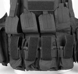 LQARMY Men Tactical Vest 1000D Quick Release Plate Carrier
