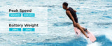 Electric Surfboard in Carbon Fiber Jet Surfboard 15 kW Seaside