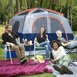 Double Layer 6-Person Family Camping Tent, Easy Setup