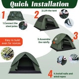 2/3 Person Camping Tent with Rainfly