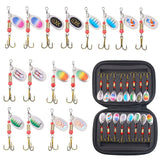 16Pcs Metal Spoon Spinner Fishing Lure