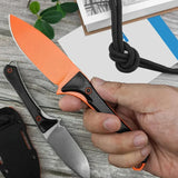 Stonewash Fixed Blade Knife Blue