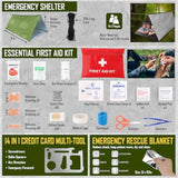 268 Pc Survival Kit Emergency Gear with First Aid Kit
