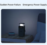 Solar Generator for Camping, Portable Power Station, LED Light