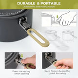 Portable Camping Cookware Set with Kettle