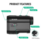 Golf Laser Rangefinder, Binoculars with Flag Lock, Slope Compensation, Vibration, Telescope for Golf Disc Game，Hunting