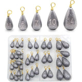 30/36pcs Fishing Sinkers Kit