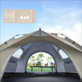 Small Silver Compact Auto-Tent
