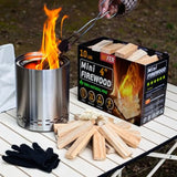 Mini Fire Stick with Fire Starter and Tongs