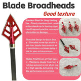 Hunting Arrow Tips, 12 pcs, 125 grain, Screw-in Blade