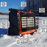 18,000 BTU Indoor, Outdoor, Portable Propane Radiant Space Heater