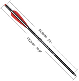 Crossbow Bolts 20 Inch Carbon w/Broadheads