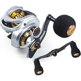 Baitcasting Fishing Reel with 35lbs Max Drag and Carbon Fiber Construction