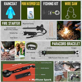 268 Pc Survival Kit Emergency Gear with First Aid Kit