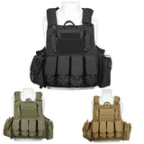 LQARMY Men Tactical Vest 1000D Quick Release Plate Carrier
