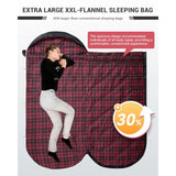 Cold and Warm Weather  Extra Wide Big and Tall Sleeping Bag