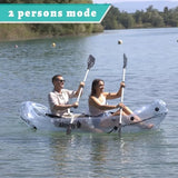 Clear Kayak Transparent 2-Seater Inflatable Tandem